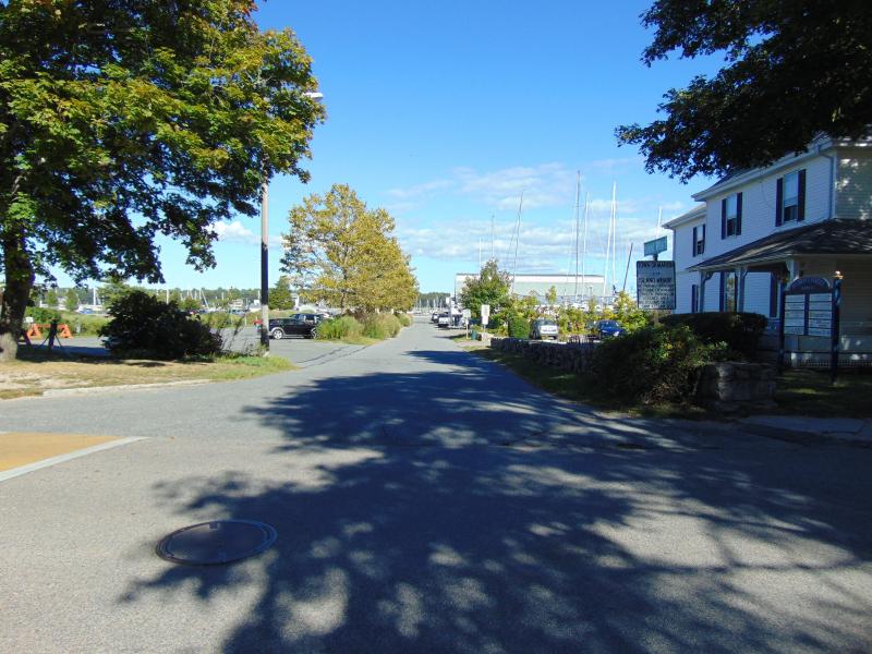 Today, Island Wharf Road has offices, a boat yard and the Harbormaster Office on it. BY TANNER HARDING